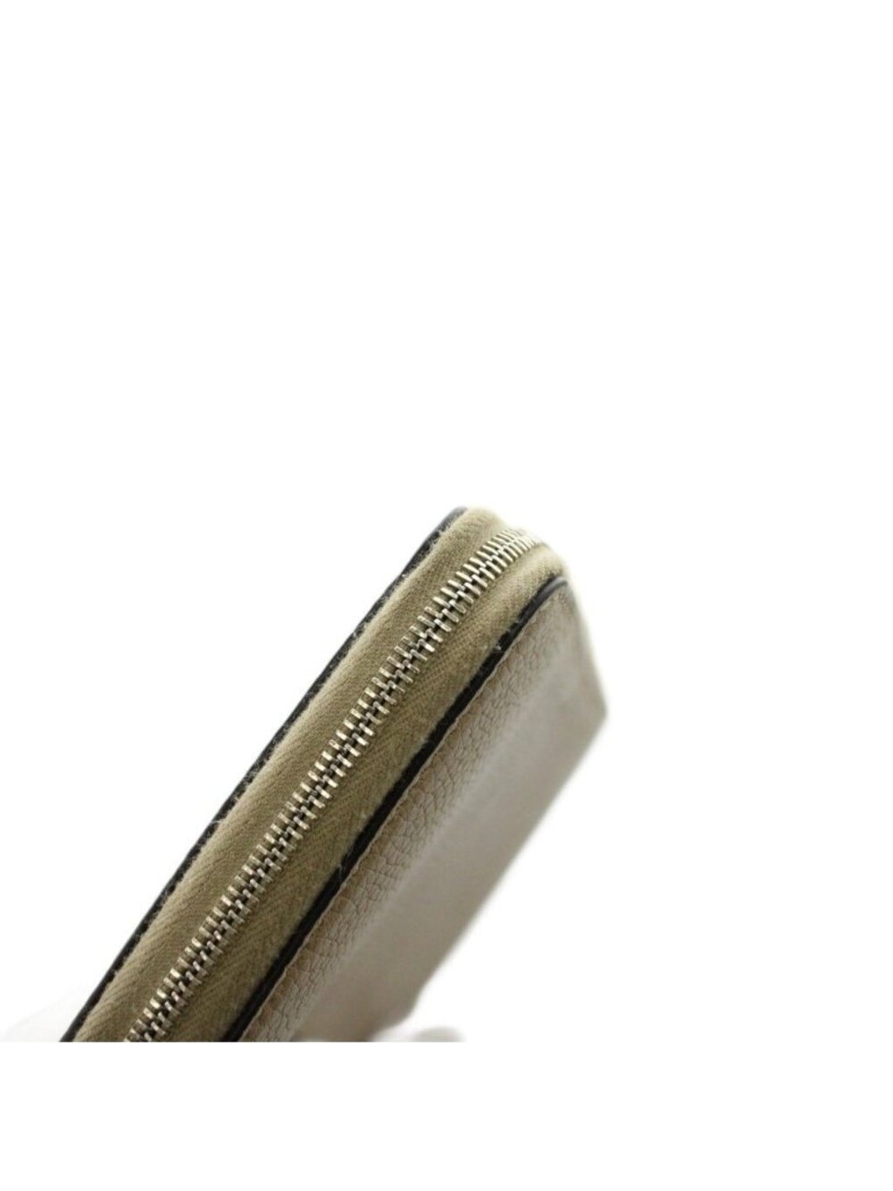 Celine Wallet Zip Around Coin Purse Leather Beige - Picture 5 of 8